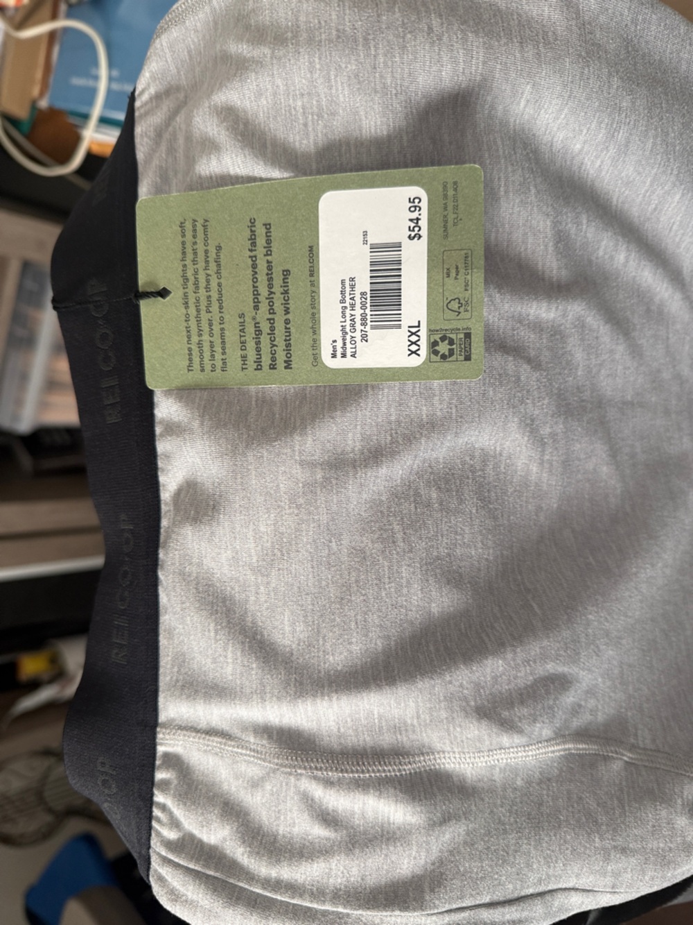 REI NWT Men’s base layer 3X